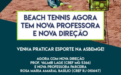 Beach Tennis agora tem nova professora e nova direção