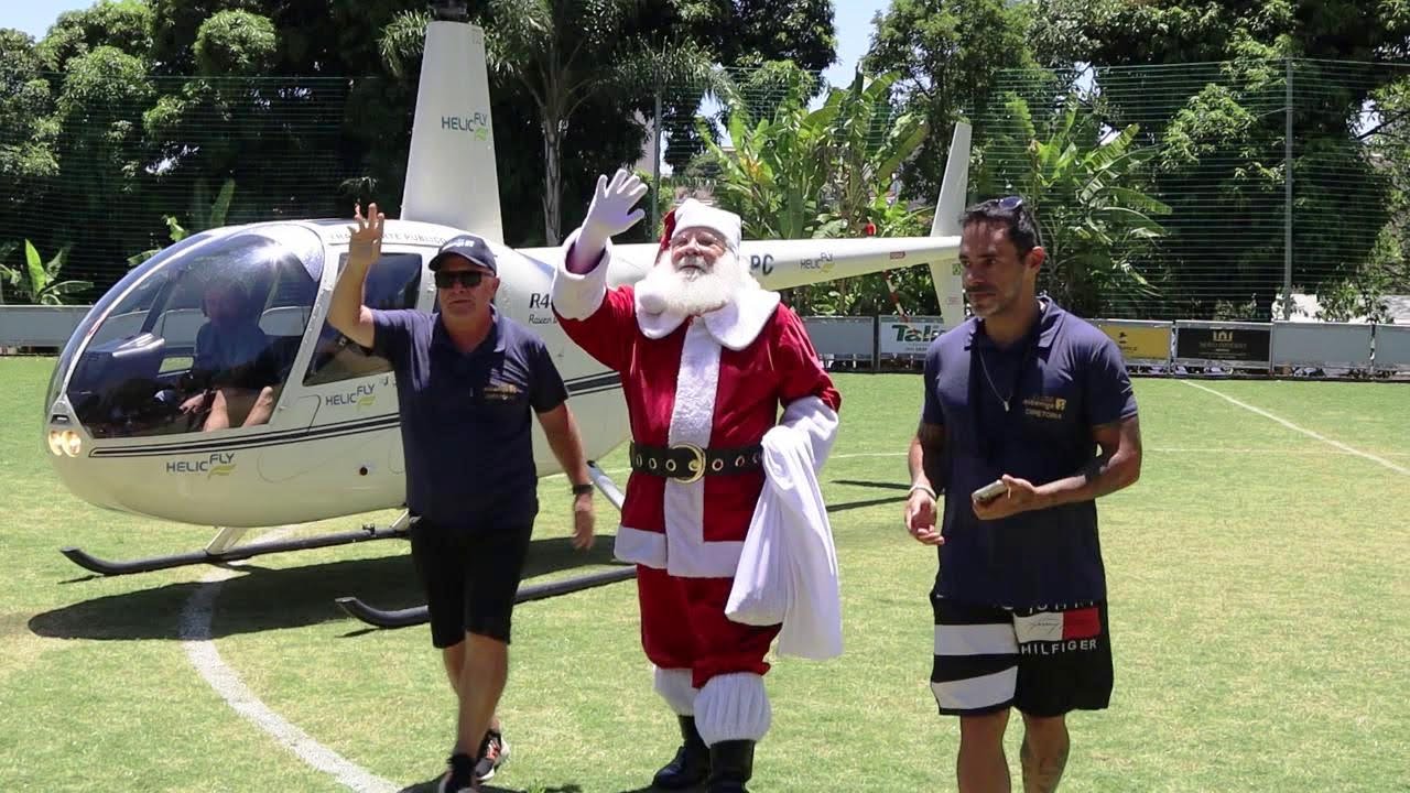 Chegada do Papai Noel de helicóptero 2023