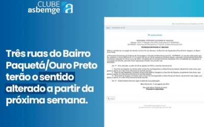 Mudanças no trânsito da região do Clube.